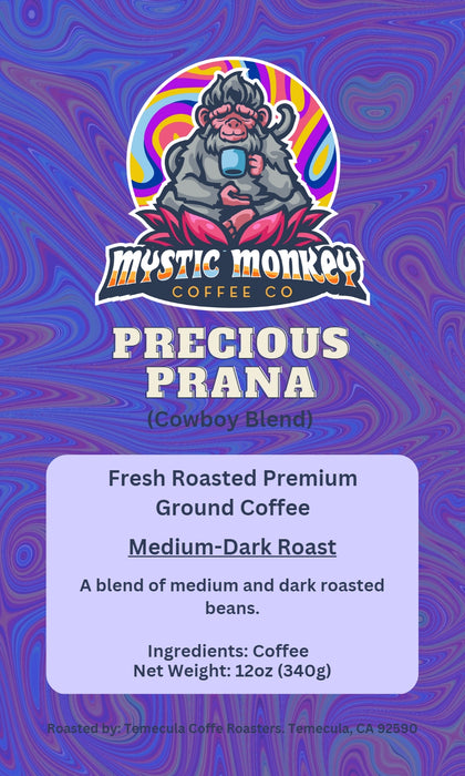 Precious Prana (Cowboy Blend) - Medium/Dark Roast