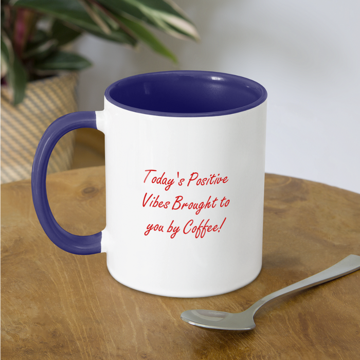 Contrast Coffee Mug - white/cobalt blue