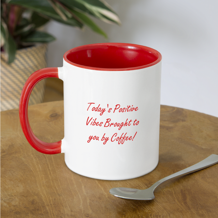 Contrast Coffee Mug - white/red